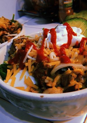 A picture of Keto Taco Salad.