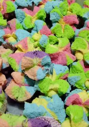 Foto resep Bolu kukus rainbow mekar