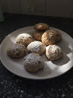 Una foto de Galletas de avena con chocolate