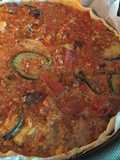 Quiche aux légumes, jambon. Steaks hachés et épices