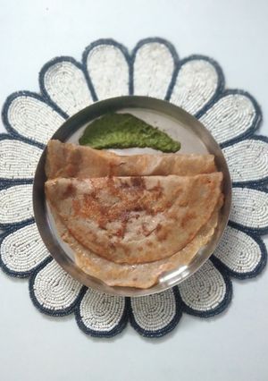 A picture of Kuttu Flour Chilla.