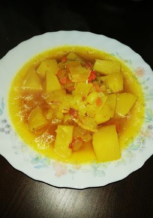 Una foto de Cocido con lomo y patatinas