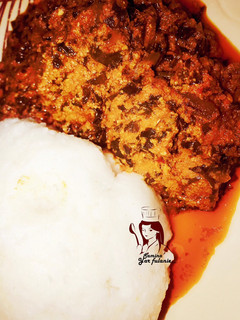 A picture of Ugu soup.