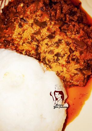 A picture of Ugu soup.