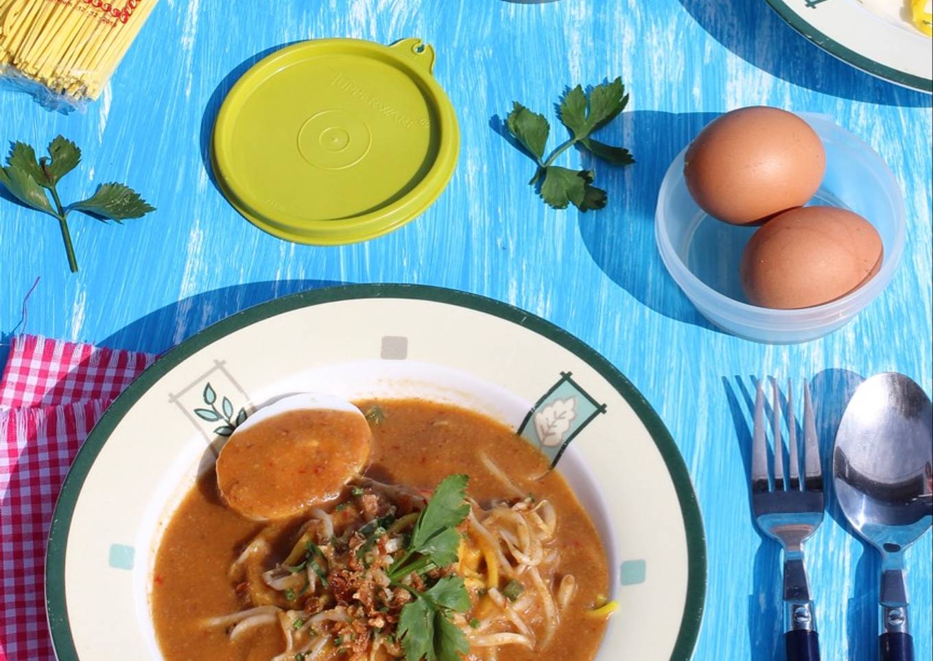 Mie Lendir khas Belakang Padang (mie rebus)