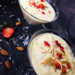 A picture of Thandai Kheer.