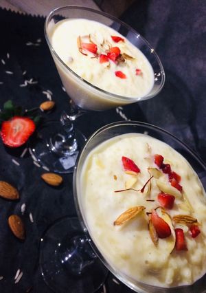 A picture of Thandai Kheer.