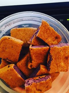 Hình của món Bánh khoai tím nướng- Eat clean.