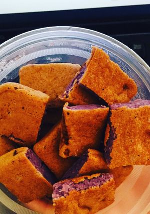 Hình của món Bánh khoai tím nướng- Eat clean.