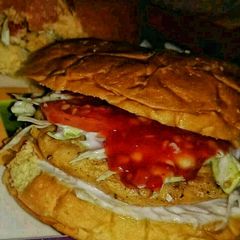 A picture of Alu Kabab Burgers...💕.