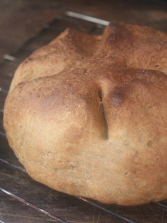 Una foto de Pan con harina integral en freidora de aire