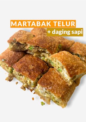 Foto resep Martabak Telur + Daging Sapi Homemade (+ cara buat kulit martabak)