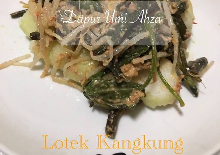 Cara Gampang Menyiapkan Lotek Kangkung, Lezat