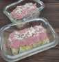 Langkah Gampang Membuat Resep Snack MPASI Banana bread pudding with strawberry yoghurt cream yang Sempurna Anti Ribet, Mantap Sekali