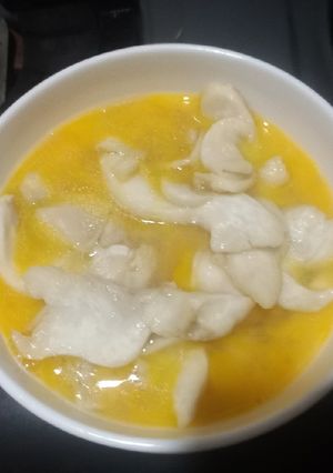 Hình của món Trứng chiên nấm hoàng đế.