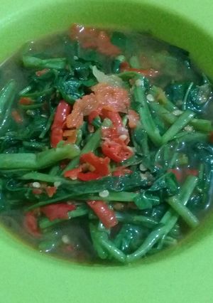Foto resep Tumis kangkung sambel trasi