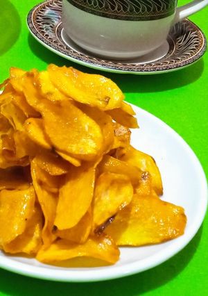Foto resep Keripik ubi manis