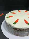 Pastel de zanahoria y manzana asada