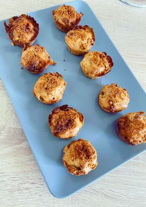 Une photo de Muffins aux spéculos et chocolat blanc