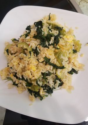 Foto resep Nasi goreng pare bayam