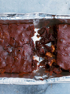 A picture of Vickys 'Just Serves 2' Fudgy Brownies, GF DF EF SF NF.