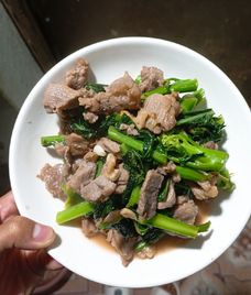 cải làn thịt bò