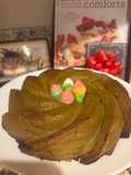 Avocado mixed with orange cake