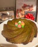 Avocado mixed with orange cake