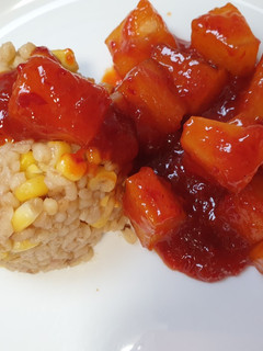 Tüzes édes-savanyú ananász recept fotója