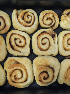 Una foto de Rollitos de Canela veganos