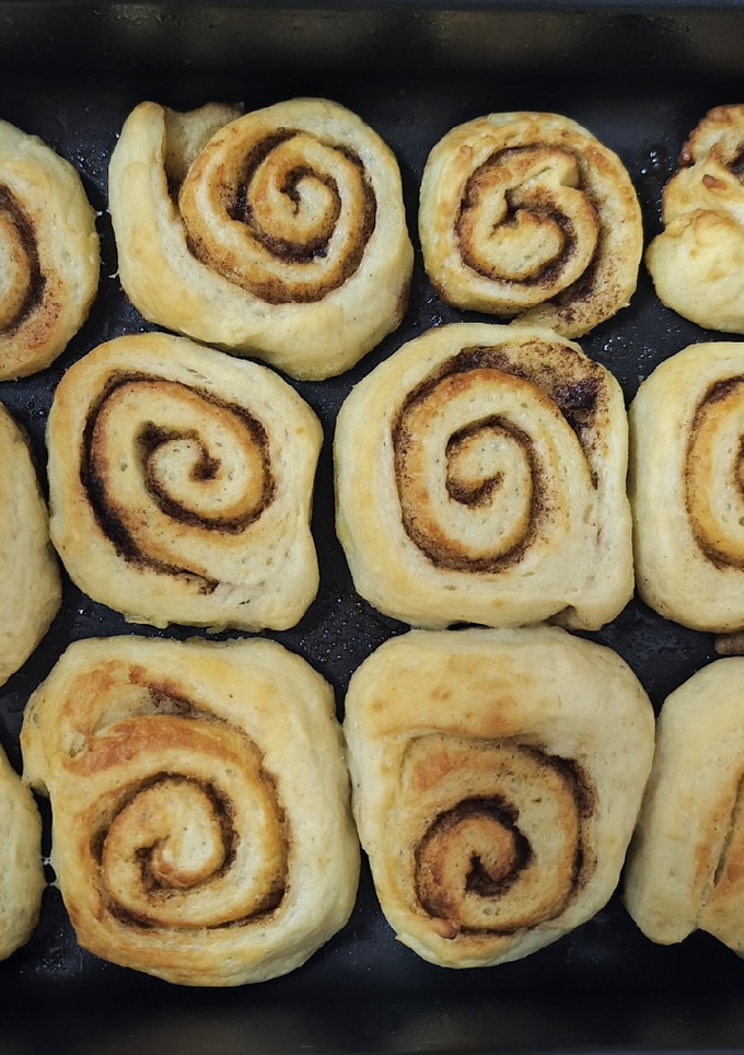 Una foto de Rollitos de Canela veganos