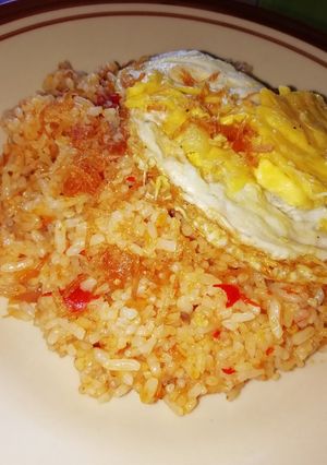 Foto resep Nasi goreng merah simple