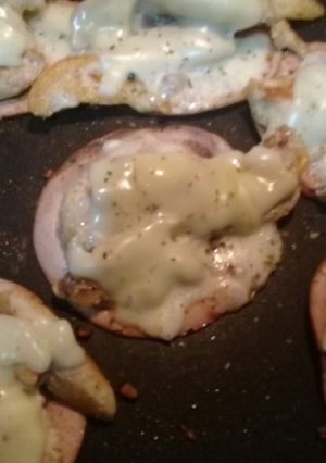Una foto de Pollo con queso y mortadela #desafio