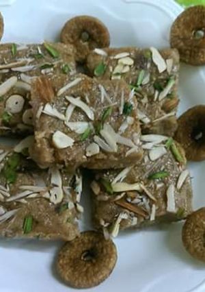 अंजीर बर्फी (Anjeer barfi recipe in hindi) रेसिपी मुख्य फोटो