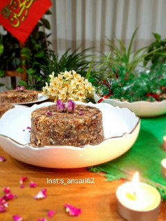 عکسی از دستور حلوای خرما