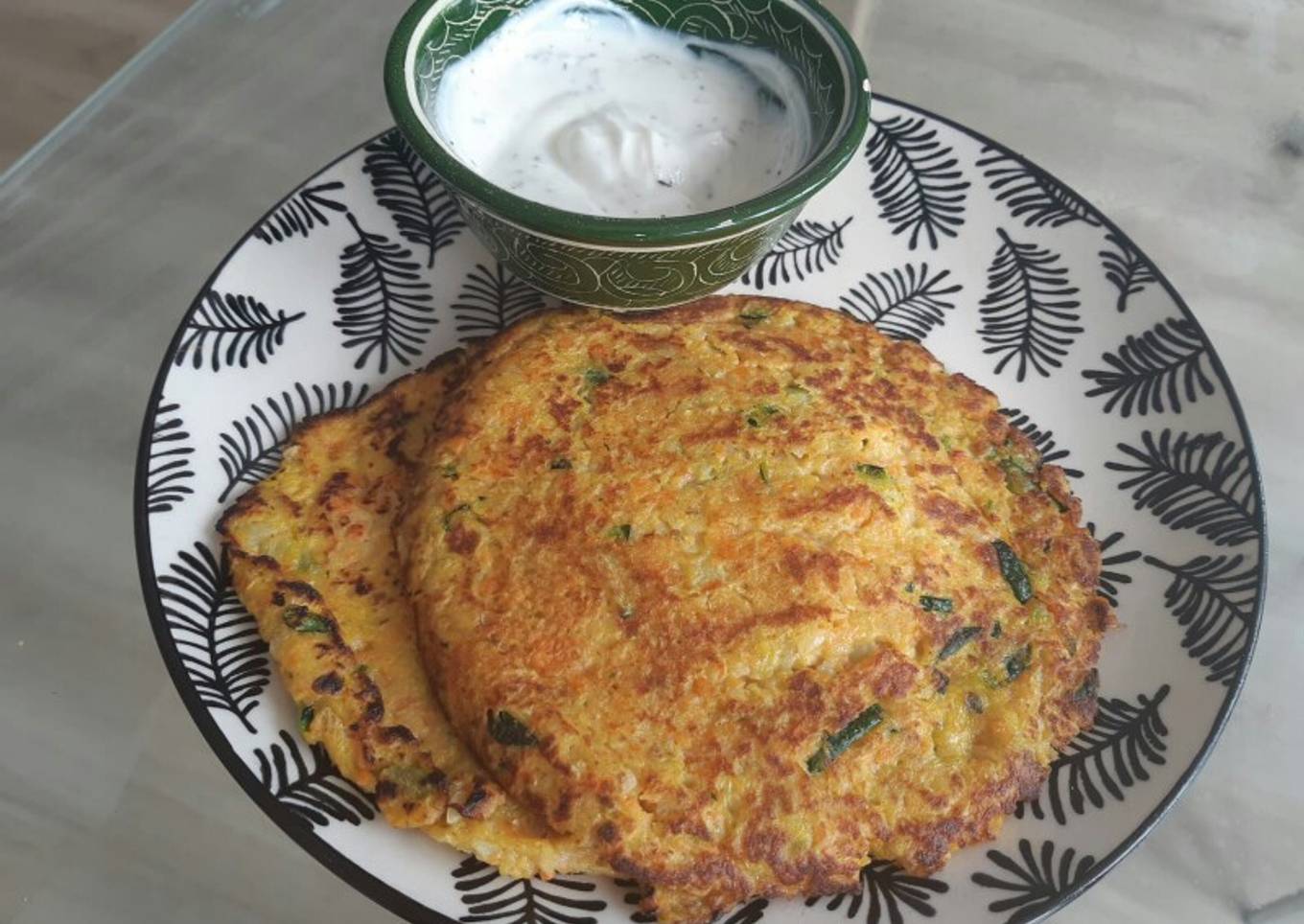 Tortitas de calabacín y zanahoria