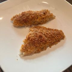 A picture of Oven-Baked Haddock with Garlic-Parmesan Breadcrumb Crust.