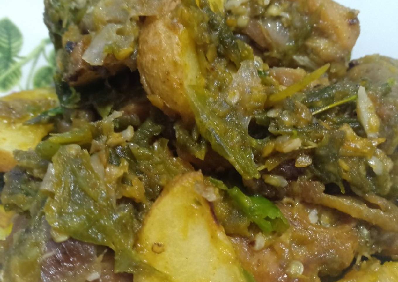 022. Ayam goreng cabe ijo
