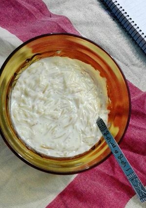 صورة لوصفة شعيرية باللبن