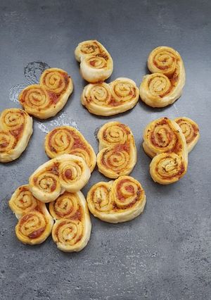 Une photo de °Palmiers au pesto rosso°
