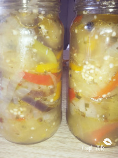 Una foto de Berenjenas al escabeche
