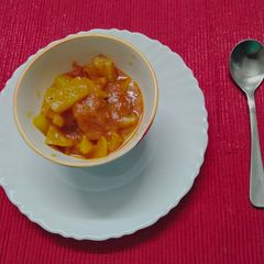 A picture of #CR#NVM#Raw papaya curry.