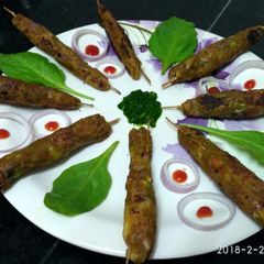 A picture of Sweet potato palak kabab.