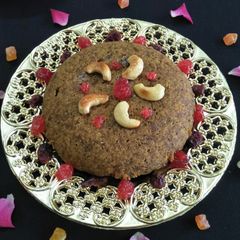 Dates Semolina Steamed Cake A picture of Dates Semolina Steamed Cake.