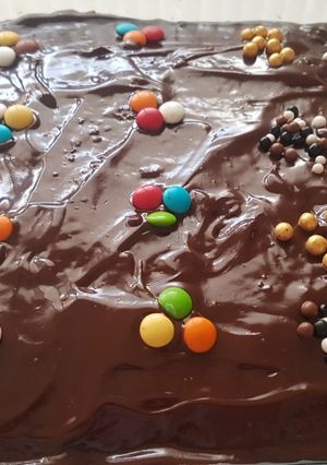 Une photo de Gâteau au chocolat et danette