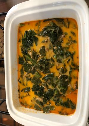 Foto resep Sayur daun singkong campur cuciwis bersantan bertabur teri medan