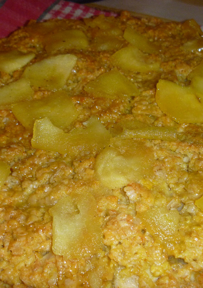 Una foto de Torta de avena y manzana