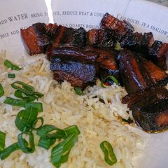 A picture of Hong Shao Rou (Red Braised Pork).
