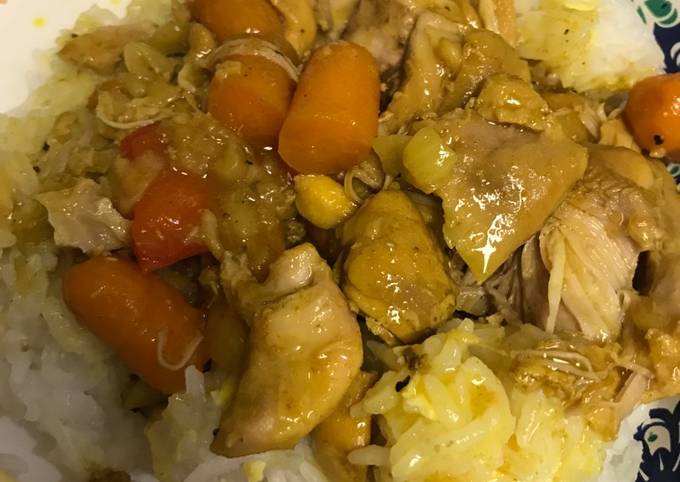 Easiest Way to Prepare Perfect Instant pot Portuguese Chicken and Rice