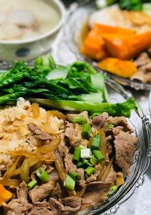 洋蔥燒肉-10分鐘料理 的食譜成品照片